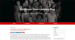 Desktop Screenshot of consumerclasslawyersblog.com